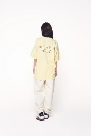 BASIC LOGO SEASON3 SHORT SLEEVE T-SHIRT LIGHT YELLOW