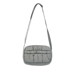 NEW SYMBOL RIVET QUILTING CROSS BAG GRAY