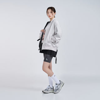 SYMBOL LOGO BIKER SHORTS CHARCOAL