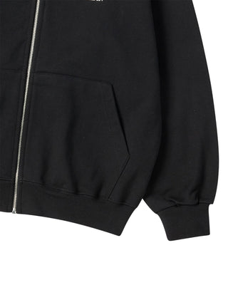 BASIC LOGO WITH LINE FRIENDS HOODIE ZIP UP BLACK
