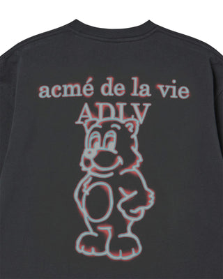 GLOW AC BEAR SHORT SLEEVE T-SHIRT CHARCOAL