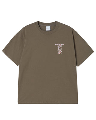 GLOW AC BEAR SHORT SLEEVE T-SHIRT COCOA