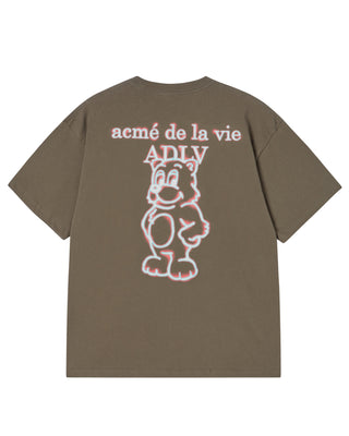 GLOW AC BEAR SHORT SLEEVE T-SHIRT COCOA