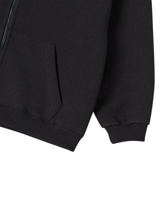 KIDS BASIC AC BEAR HOODIE ZIP UP BLACK