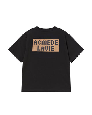 KIDS BLOCK AC BEAR SHORT SLEEVE T-SHIRT BLACK