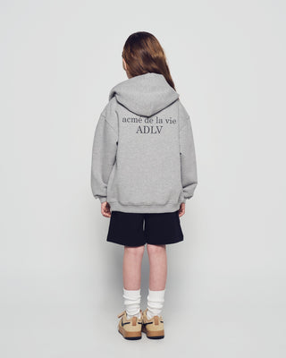 KIDS BASIC AC BEAR HOODIE ZIP UP MELANGE