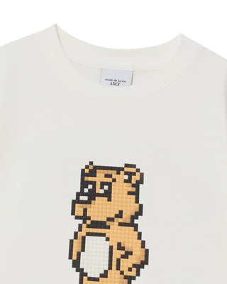KIDS BLOCK AC BEAR SHORT SLEEVE T-SHIRT CREAM