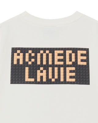 KIDS BLOCK AC BEAR SHORT SLEEVE T-SHIRT CREAM