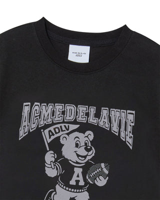 KIDS FOOTBALL AC BEAR SHORT SLEEVE T-SHIRT BLACK