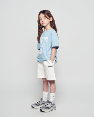 KIDS FOOTBALL AC BEAR SHORT SLEEVE T-SHIRT LIGHT BLUE