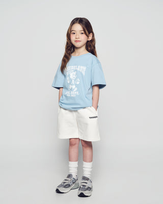 KIDS FOOTBALL AC BEAR SHORT SLEEVE T-SHIRT LIGHT BLUE