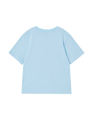 KIDS FOOTBALL AC BEAR SHORT SLEEVE T-SHIRT LIGHT BLUE