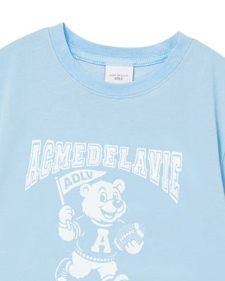 KIDS FOOTBALL AC BEAR SHORT SLEEVE T-SHIRT LIGHT BLUE