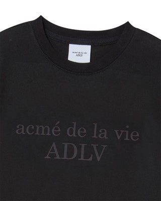 KIDS TWO TONE LOGO LETTERING SHORT SLEEVE T-SHIRT BLACK