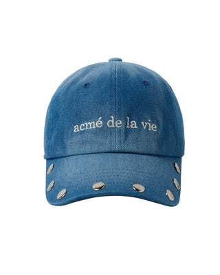 STUD POINT WASHED BALL CAP BLUE