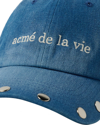 STUD POINT WASHED BALL CAP BLUE