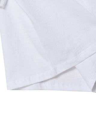 KIDS TWO TONE LOGO LETTERING SHORT SLEEVE T-SHIRT WHITE