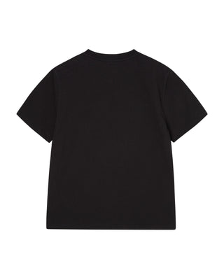 WOMAN CUBIC LAYER LOGO SHORT SLEEVE T-SHIRT BLACK