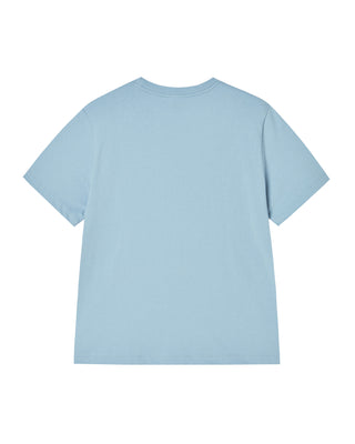 WOMAN BROWN LINE FRIENDS SHORT SLEEVE T-SHIRT SKY BLUE