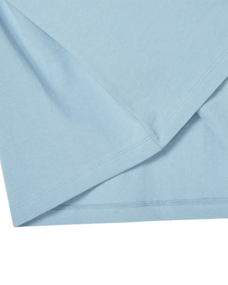 WOMAN BROWN LINE FRIENDS SHORT SLEEVE T-SHIRT SKY BLUE