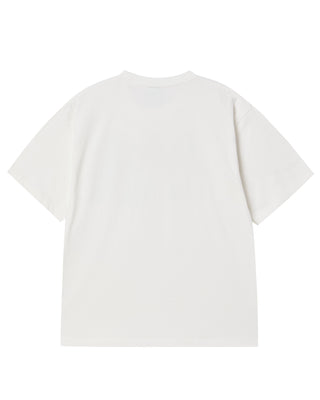 LINE FRIENDS BROWN STAR SHORT SLEEVE T-SHIRT CREAM