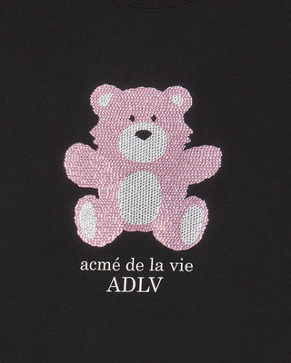 WOMAN CUBIC BEAR SHORT SLEEVE T-SHIRT BLACK