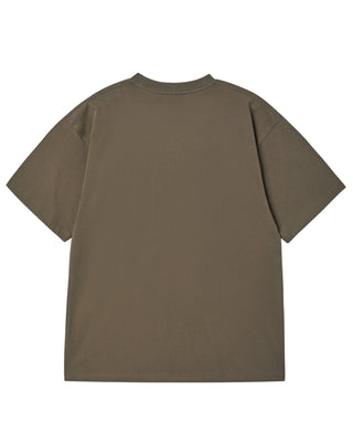 LINE FRIENDS BROWN STAR SHORT SLEEVE T-SHIRT COCOA
