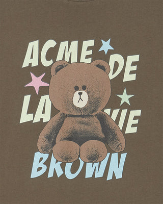 LINE FRIENDS BROWN STAR SHORT SLEEVE T-SHIRT COCOA