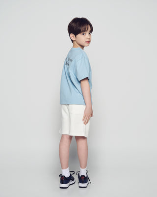 KIDS BASIC AC BEAR SHORT SLEEVE T-SHIRT LIGHT BLUE