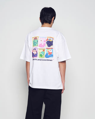 SLEEPING LINE FRIENDS SHORT SLEEVE T-SHIRT WHITE