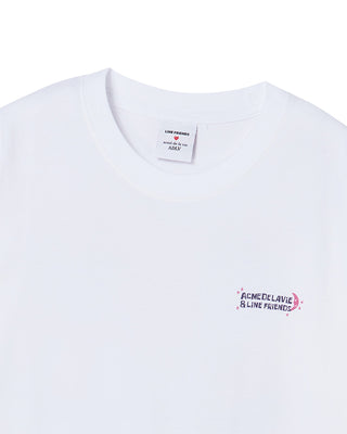 SLEEPING LINE FRIENDS SHORT SLEEVE T-SHIRT WHITE
