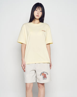 SLEEPING LINE FRIENDS SHORT SLEEVE T-SHIRT LIGHT YELLOW