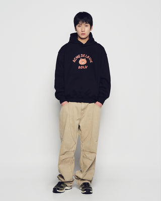 BEAR DOLL HUG BROWN LINE FRIENDS HOODIE BLACK