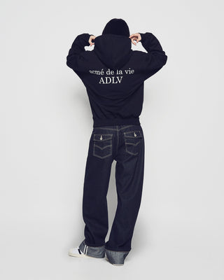 NEW ADLV BABY FACE BUBBLE HOODIE BLACK