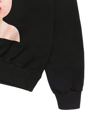 NEW ADLV BABY FACE BUBBLE HOODIE BLACK