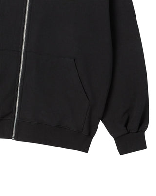 AC BEAR DONUT BABY FACE HOODIE ZIP UP BLACK