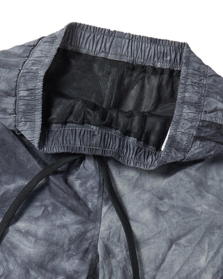 TIE DYE WINDBREAKER SHORT PANTS BLACK