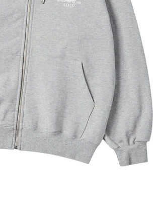 BASIC LOGO WITH LINE FRIENDS HOODIE ZIP UP MELANGE