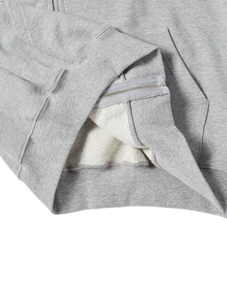 BASIC LOGO WITH LINE FRIENDS HOODIE ZIP UP MELANGE