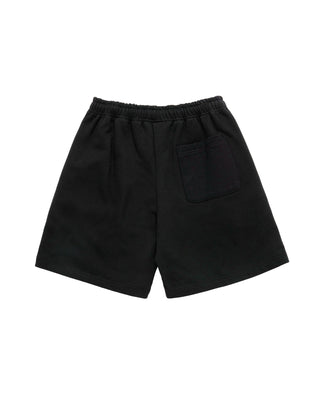 MIXED THREAD SHORT PANTS BLACK