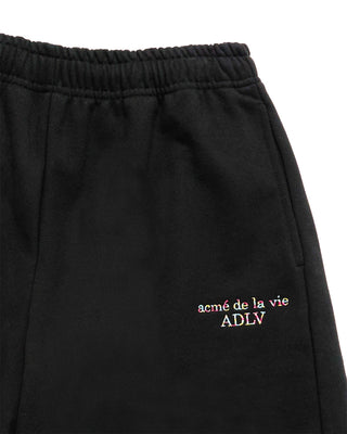 MIXED THREAD SHORT PANTS BLACK