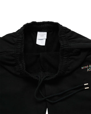 MIXED THREAD SHORT PANTS BLACK