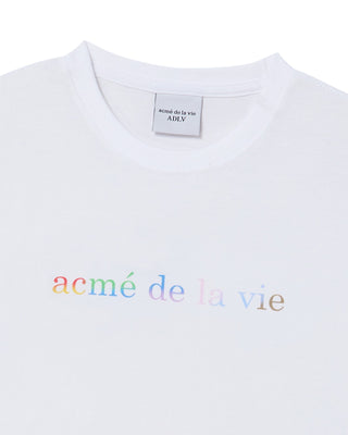 WOMAN RAINBOW SHORT SLEEVE T-SHIRT WHITE
