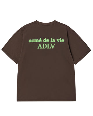 NEON BASIC LOGO SHORT SLEEVE T-SHIRT DARK BROWN