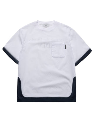 WOVEN STRETCH SHORT SLEEVE T-SHIRT WHITE