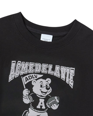 KIDS FOOTBALL AC BEAR SWEATSHIRT BLACK