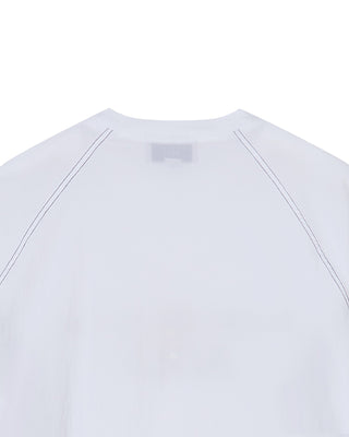 WOVEN STRETCH SWEATSHIRT WHITE