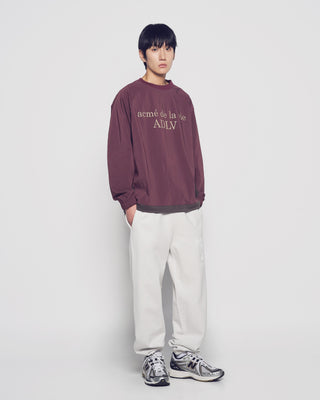 WOVEN STRETCH SWEATSHIRT WINE