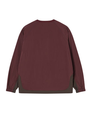 WOVEN STRETCH SWEATSHIRT WINE