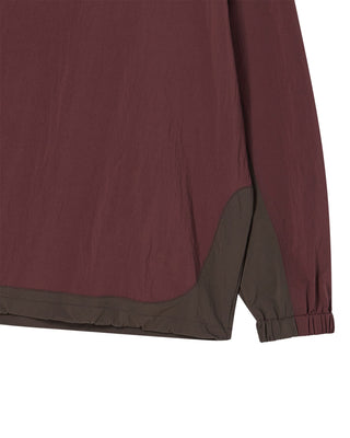 WOVEN STRETCH SWEATSHIRT WINE